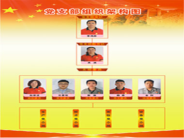 “党建树旗号，党员亮身份”