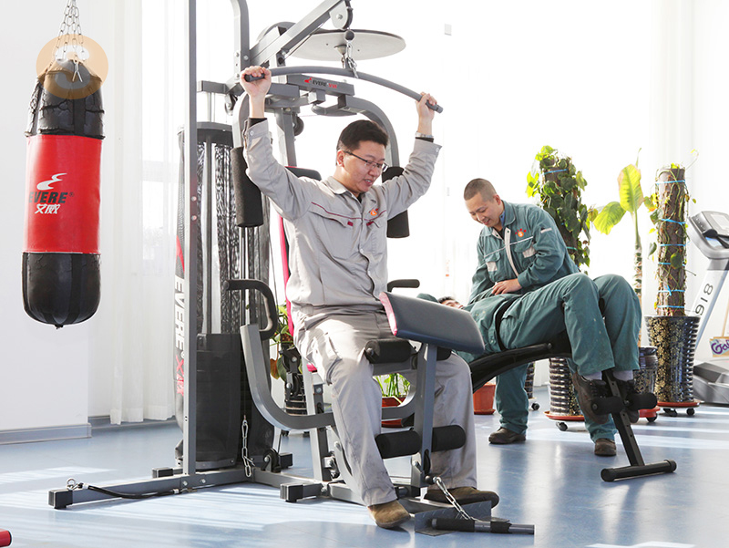 健身しています。 