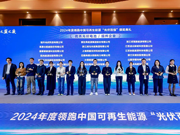 高光时刻 | 金龙迎宾蝉联年度「光伏百强」优良光伏电池/组件企业奖项
